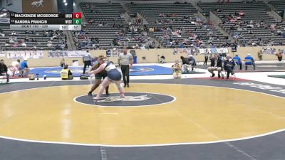 235 lbs Cons. Round 1 - Sandra Francis, Western vs Mackenzie McGeorge, Great Crossing