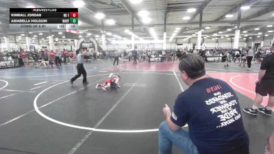 43 lbs Consi Of 8 #1 - Kimball Jordan, No Team vs Asiabella Holguin, Martinez School Of Wrestling