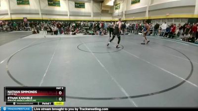 174 lbs Quarterfinal - Ethan Kanable, Greater Heights Wrestling vs Nathan Simmonds, Let It Fly