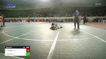 100 lbs Quarterfinal - Ryatt Rodden, Harrah vs Ty Purcell, Vinita Jr. High