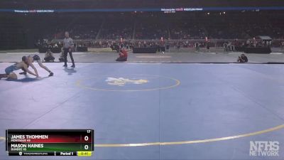 D3-113 lbs 3rd Place Match - James Thommen, Montague HS vs Mason Haines, Dundee HS