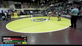 195 lbs Champ. Round 2 - Cesar Ruiz, Temescal Canyon vs Thomas Cook, Riverside Poly