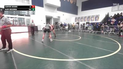 157 lbs Champ. Round 1 - Alex Becerra, Schurr vs Carter Adams, South Torrance