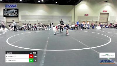 111 lbs Rr Rnd 4 - Kash Larkin, Valiant Prep Wrestling Club vs Landon Learn, Michigan Premier WC - (B)