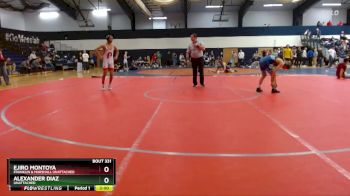 125 lbs 1st Place Match - Alexander Diaz, Unattached vs Ejiro Montoya, Franklin & Marshall Unattached