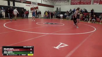 132 lbs Cons. Round 2 - Ben White, Clear Creek-Amana vs Rylan Gaul, West Delaware, Manchester