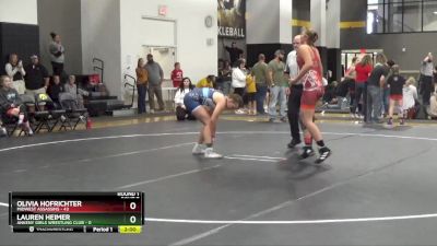 148 lbs Round 1 (16 Team) - Olivia Hofrichter, Midwest Assassins vs Lauren Heimer, Ankeny Girls Wrestling Club