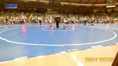 76 lbs Round Of 32 - Ryker Silva, Fremont Wrestling Club vs Crew Card, Tulsa Blue T Panthers