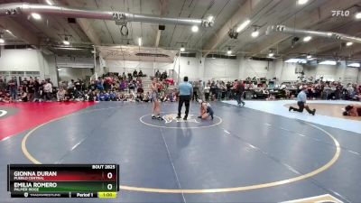 100 lbs Cons. Round 4 - Emilia Romero, Palmer Ridge vs Gionna Duran, Pueblo Central