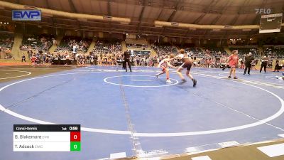 100 lbs Consolation - Braxton Blakemore, Caney Valley Wrestling vs Trypp Adcock, Eufaula Ironheads Wrestling Club