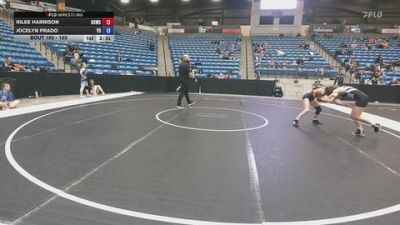 103 lbs Cons. Round 3 - Rilee Harrison, OSU Cowgirl Wrestling Club vs Jocelyn Prado, York University