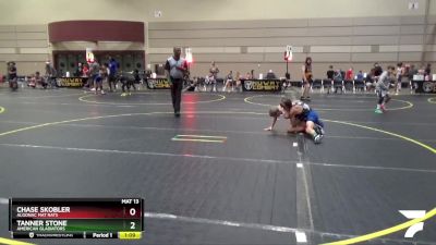 85 lbs Round 1 - Chase Skobler, Algonac Mat Rats vs Tanner Stone, American Gladiators