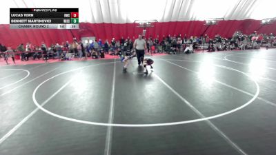 12U Boys - 82 lbs Cons. Round 1 - Lucas Torn, Ringers Wrestling Club vs Bennett Martinovici, Wisconsin