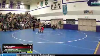 41-45 lbs Round 2 - Noah Moreno, Ruby Mountain vs Cyrus Rodriguez, Fallon Outlaws Wrestling Club