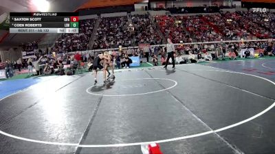 5A 132 lbs Semifinal - Saxton Scott, Idaho Falls vs Coen Roberts, Lewiston