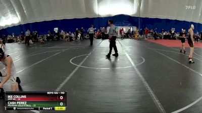 110 lbs Round 2 - Ike Collins, OMP WC vs Cash Perez, Michigan Gold Pitbull