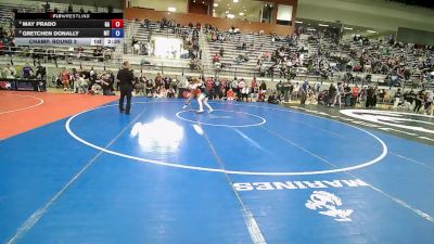 U20 Women - 68 lbs Champ. Round 3 - May Prado, GA vs Gretchen Donally, MT
