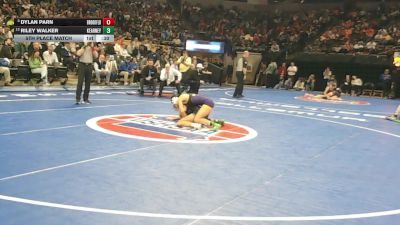 115 Class 1 lbs 5th Place Match - Dylan Parn, Brookfield vs Riley Walker, Kearney