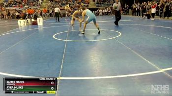 172 lbs Cons. Round 2 - Ryer Muske, Valley City vs James Nagel, Bismarck