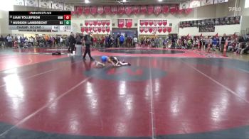 70 lbs Champ. Round 1 - Hudson Lambrecht, Madelia Jayhawks vs Liam Tollefson, No Nonsense Wrestling