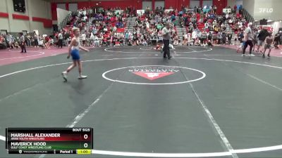 70 lbs Quarterfinal - Marshall Alexander, Arab Youth Wrestling vs Maverick Hood, Gulf Coast Wrestling Club