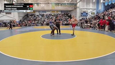 215 lbs Champ. Round 1 - Ayden Young, Lake Forest H S vs Mason Schulenburg, Smyrna H S