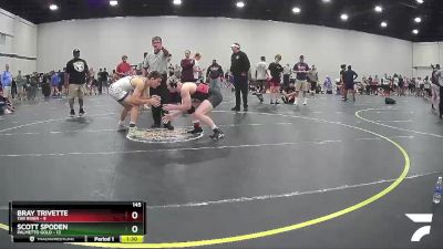 145 lbs Round 3 (4 Team) - Scott Spoden, Palmetto Gold vs Bray Trivette, Tar River