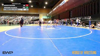 130 lbs Consi Of 8 #1 - Mason Watkins, Grizzly Express Wrestling Club vs Benjamin Palencia, Damaged Ear Wrestling Club