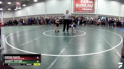 49 lbs Champ. Round 1 - Porter Martin, Wild Buffalo Wrestling Club vs Barrett Switzer, Shenandoah Valley Wrestling Cl