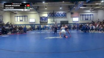 Girls 165 lbs 1st Place Match - Layla Bond, Vancleave High School vs Julianne McQuirter, Oak Grove High School