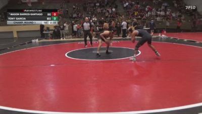 125 lbs Champ. Round 1 - Mason Barros-Santiago, Rio Hondo College vs Tony Garcia, Moorpark CCC