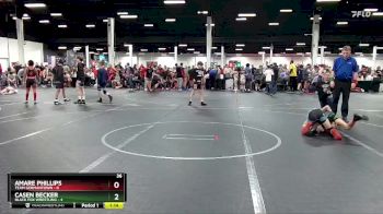 76 lbs Round 2 (4 Team) - Casen Becker, Black Fox Wrestling vs Amare Phillips, Team Germantown