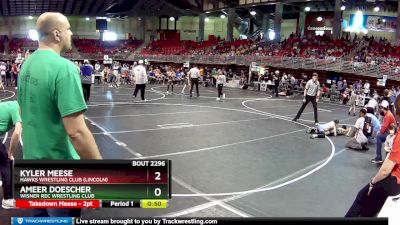 65 lbs Semifinal - Ameer Doescher, Wisner Rec Wrestling Club vs Kyler Meese, Hawks Wrestling Club (Lincoln)