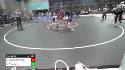 106 lbs Round Of 64 - Bradley Cowboy Martinez, Volcano Vista vs Cache Williams, Choctaw