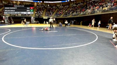 45 lbs Round Of 32 - Jonah Burkett, Claysburg-Kimmel vs Nolan Sidlo, Owen J. Roberts