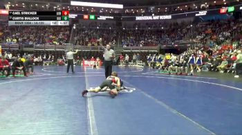 1A-120 lbs Cons. Round 3 - Curtis Bullock, South Central Calhoun vs Cael Stricker, Lisbon