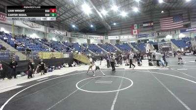 73 lbs 5th Place - Liam Wright, Bear Cave WC vs Carter Segul, Bear Cave WC