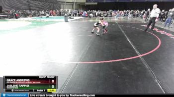 63 lbs Champ. Round 1 - Grace Andrews, Gig Harbor Grizzlies Wrestling Club vs Jaslene Rappisi, Washington