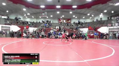 190 lbs 3rd Place Match - Kayla Williams, North Central vs Stacia Crabtree, Bombers Wrestling Club