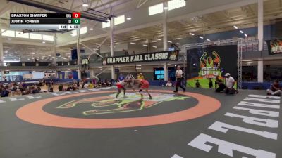 113 lbs Cons. Round 10 - Braxton Shaffer, Unattached vs Justin Forbes, Unattached