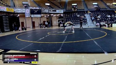 131 lbs Semifinal - Addison Broxterman, Fort Hays State vs Jamie Laswell, Fort Hays State