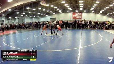 49 lbs Champ. Round 1 - Kade Jefferson, Powhatan Youth Wrestling Club vs Geno Leonardi, Hampton