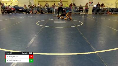 82 lbs Round 1 - Clayton Ridgley, Virginia vs Konstantinos Zaferatos, Tar Heel Kids Wrestling Club