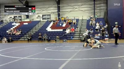 125 lbs Champ. Round 1 - William Bishop, Reinhardt University (ga) vs Sam Gosnell, Montreat College