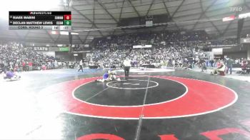 Boys 4A 157 lbs Cons. Round 2 - Rjaee Mabini, Sumner vs Declan Matthew Lewis, Issaquah