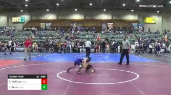 49 lbs Quarterfinal - Zechariah McElroy, Spanish Springs Wrestling Club vs Julian Perez, Jaguar Youth Wrestling