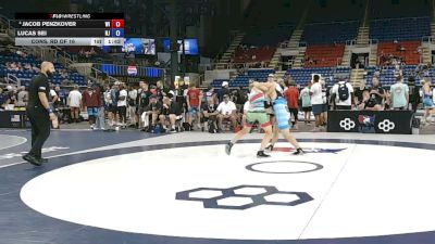 157 lbs Cons. Rd Of 16 - Jacob Penzkover, Wisconsin vs Lucas Sei, New Jersey
