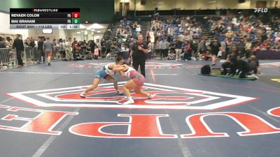 118 lbs Consi Of 16 #2 - Nevaeh Colon, PA vs Mai Graham, PA