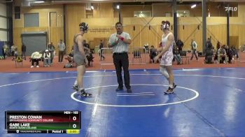 165 lbs Champ. Round 1 - Preston Cowan, UN Clackamas Community College vs Gabe Lake, North Idaho College