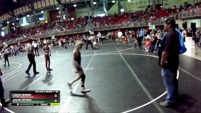 80 lbs Cons. Round 1 - Logan Sparks, Milford Wrestling Club vs Justin Meyers, Midwest Destroyers Wrestling Club